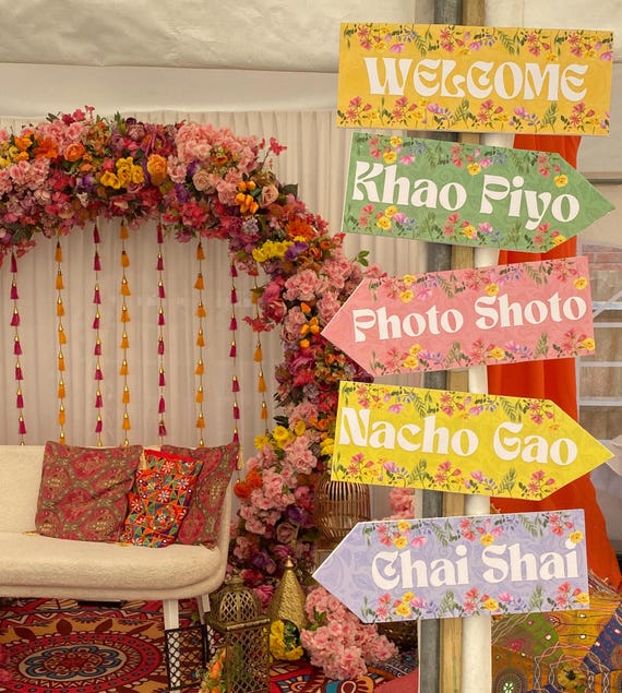 Mehndi Party/Desi/Wedding Props and Decor.
