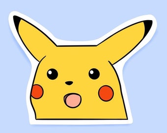 Shocked Pikachu Meme sticker