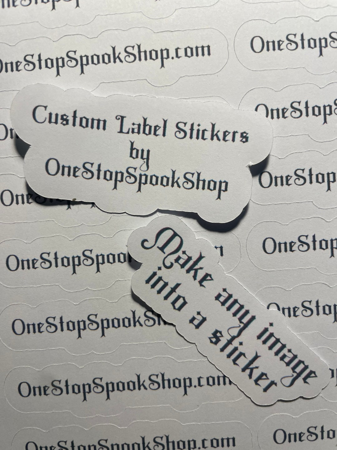 Custom Label Stickers Any Image/text Etsy