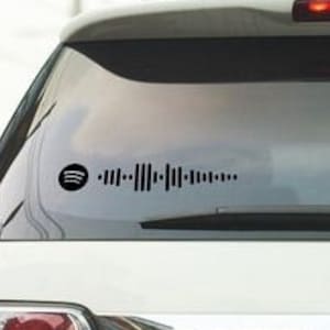 Custom Scannable Music Code Waterproof Vinyl Sticker For Women Men Personalized Song Scannable