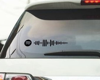 Custom Scannable Music Code Waterproof Vinyl Sticker For Women Men Personalized Song Scannable