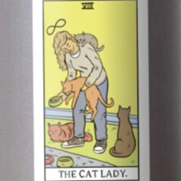 De Cat Lady Tarot Sticker