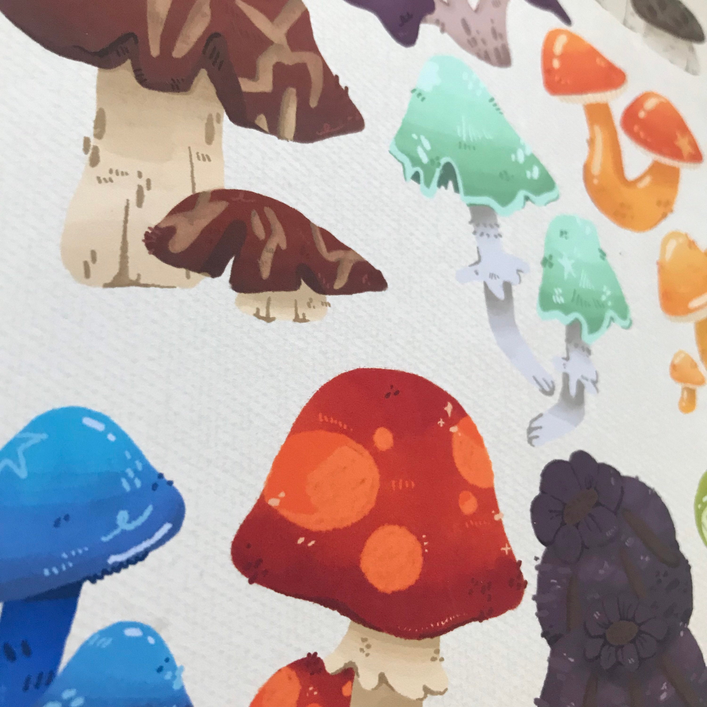 Zelda BOTW Fungi Mushrooms of Hyrule Print Biological Etsy UK