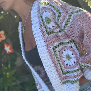 Crochet Daisy Cardigan Pattern