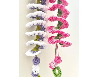 Crochet Flower Wind Spinner Pattern, Boho Garden Decor (PDF Download)