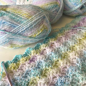 Crochet Rainbow Baby Blanket Downloadable Pattern