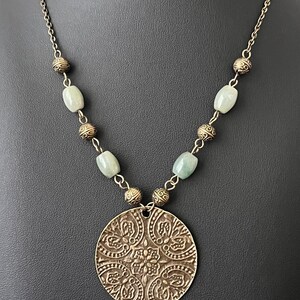 Boho Layered Necklace For Women - Hand-Knitted Coconut Shell & Wooden Bead Long Statement Collar