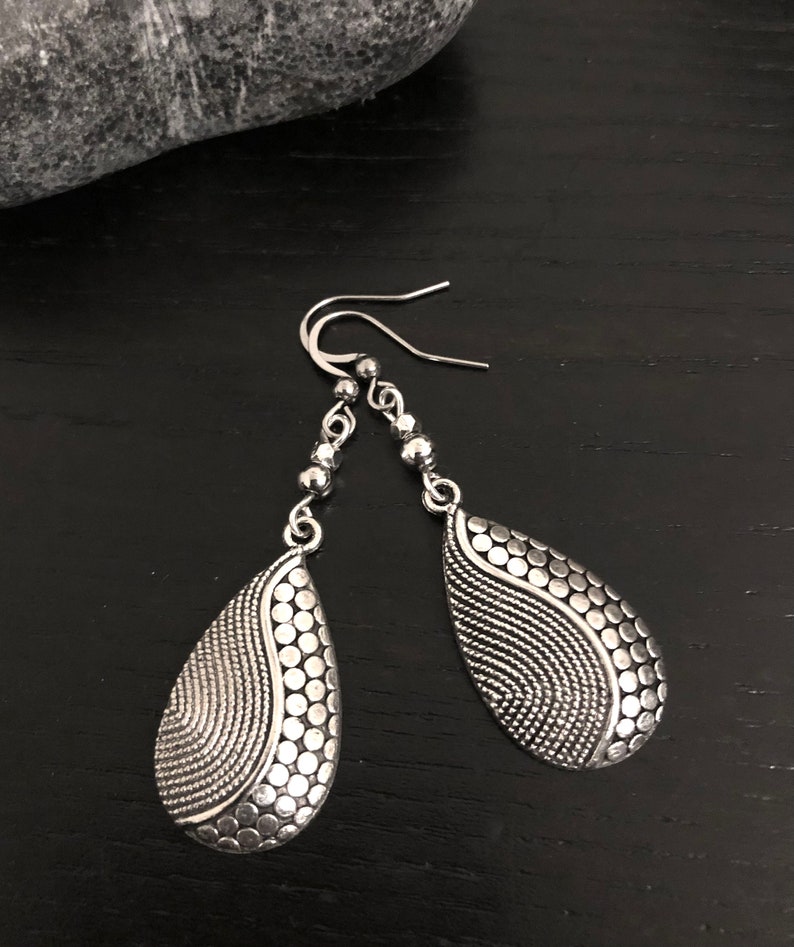 Tibetan Teardrop Earring