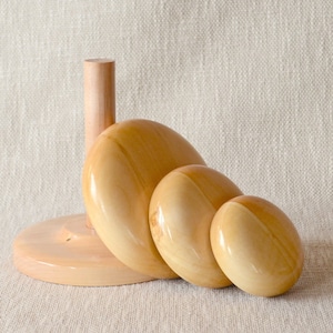 3 Pillbox Hat Block Set with Stand - 13cm - 10cm - 8cm diameter - Pillbox Hat Block - Button Hat Block - Millinery Tools - Easy Hat Blocks