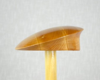GINGER Wooden Percher Hat Block - 14.5cm in diameter - Hat Making Block - Pillbox Hat Block - Millinery Hat block - Easy Hat Blocks