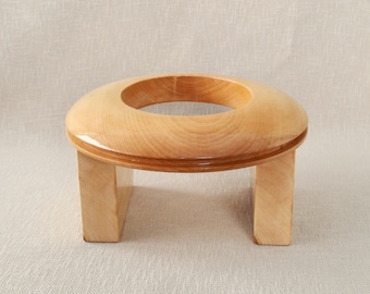 Wooden Flange Brim Block BB21 - Flange Brim Block - Up-turned Brim Block - Oval Brim Block - Hat Making Tools - Easy Hat Blocks