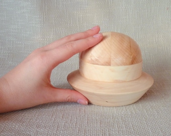 Doll Size Cloche Hat Block Set STYLE 7 - Hat Block Set for Dolls - Hat Making - Hat Making Blocks - Easy Hat Blocks