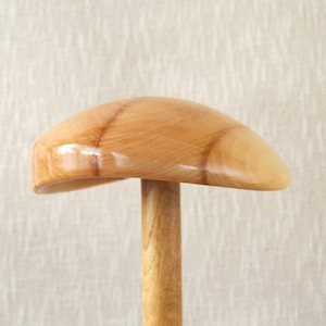 CLEMENTINE Mini Beret Hat Block - Pillbox Hat Block - Wooden Hat Block - Percher Hat Block - Beret Hat Block - Easy Hat Blocks