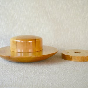 Wooden Hat Block Set With Wide Brim Block - Hat Block Set 18F - Boater ...