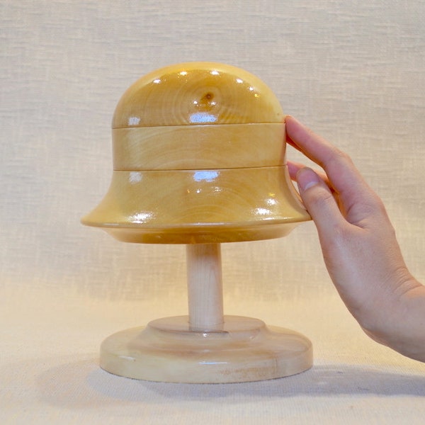 Doll Size Cloche Hat Block Set STYLE 2 - Hat Block Set for Dolls - Hat Making - Hat Making Blocks - Easy Hat Blocks