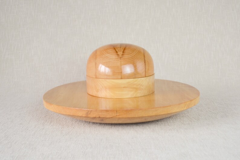 Wooden Hat Block Set With Wide Brim Block Hat Block Set 13 Etsy