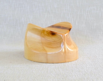 Wooden Fedora Crown Block CB04 - Fedora Hat Block - Hat Making Tool - Fedora Hat - Hat Making - Millinery Tools