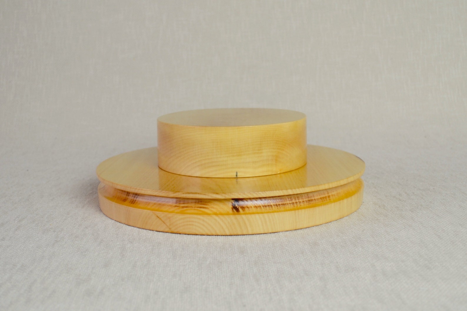 Wooden Boater Hat Block Set 30 OV - 3.5" or 2.5" Wide Brim- Boater Hat ...
