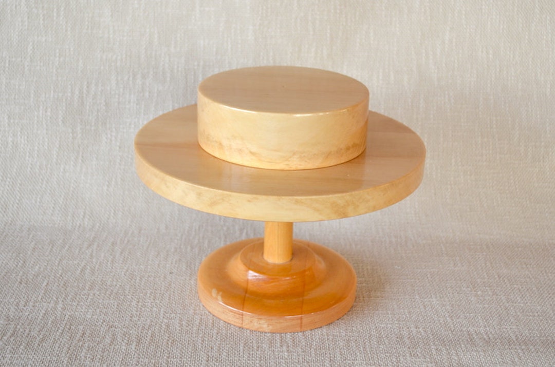 Wooden Mini Boater Hat Block Set 17S - Summer Hat Brim Block Set - Two ...