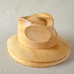 Fedora Hat Block Set F35 – Optional presser – Trilby Hat Block Set - Fedora Hat Block Set - Hat Making Tool - Trilby Hat - Millinery tools