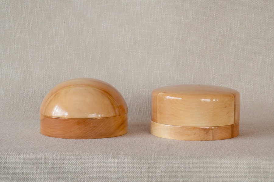 Crown Block SET 1 - Wooden Hat Blocks - Hat Making Block Set - Circular Crown Block - Millinery Tool - Hat Making Tool -