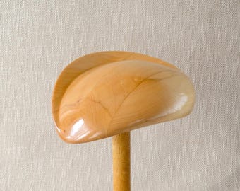 IRIS Wooden Teardrop Hat Block - Pillbox Fascinator Hat Block - Hat Block - Fascinator Hat Block - Wooden Hat Block - Easy Hat Blocks