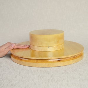 Wooden Boater Hat Block Set 30 OV - 3.5" or 2.5" Wide Brim- Boater Hat ...