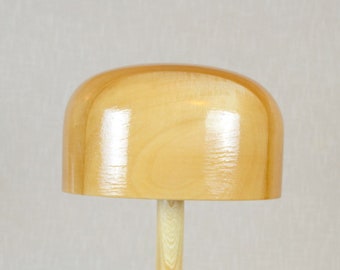 Wooden Crown Hat Block - CB01 - Oval Crown Block - Fedora Hat Block - Cap Hat Block - Bowler Hat Block