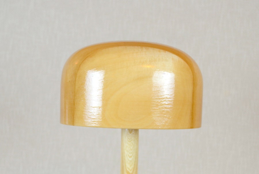 Wooden Crown Hat Block