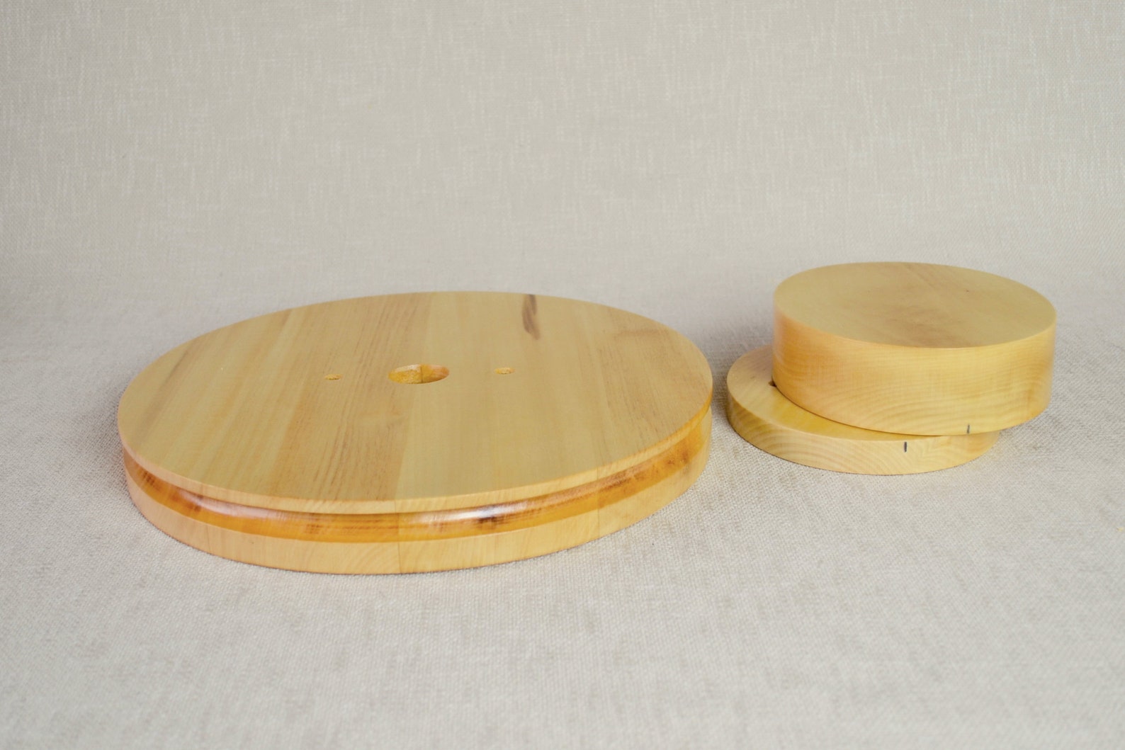 Wooden Boater Hat Block Set 30 OV - 3.5" or 2.5" Wide Brim- Boater Hat ...