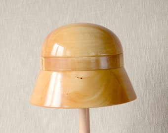 Wooden Cloche Hat Block Set 1 - Cloche Hat Mould - Cloche Hat Block - Cloche Hat Making - Millinery Tools - Hat Making - Easy Hat Blocks
