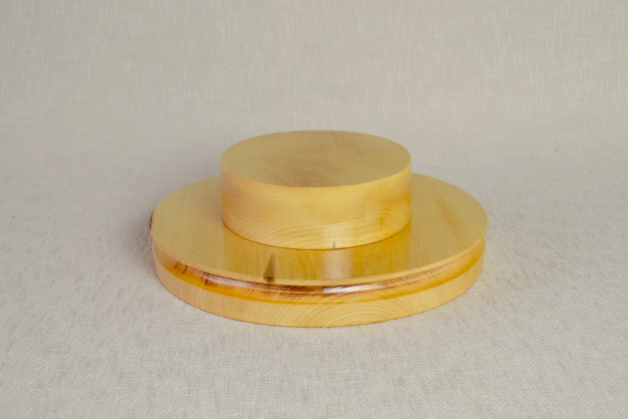 Wooden Boater Hat Block Set 30 OV - 3.5" or 2.5" Wide Brim- Boater Hat ...
