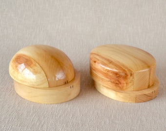 Oval Crown Block SET 1 OV - Wooden Hat Blocks - Hat Making Block Set - Oval Crown Block - Millinery Tool - Hat Making Tool -