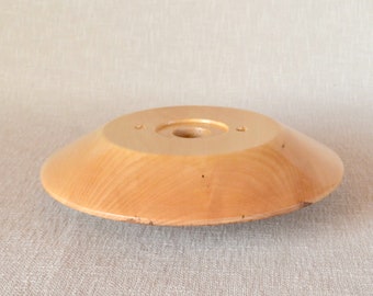 Wooden Brim Block for Hat Making - STYLE 11 - Millinery Hat Block - Slanted Brim Block - Hat Mould - Hat Making Tools - Easy Hat Blocks