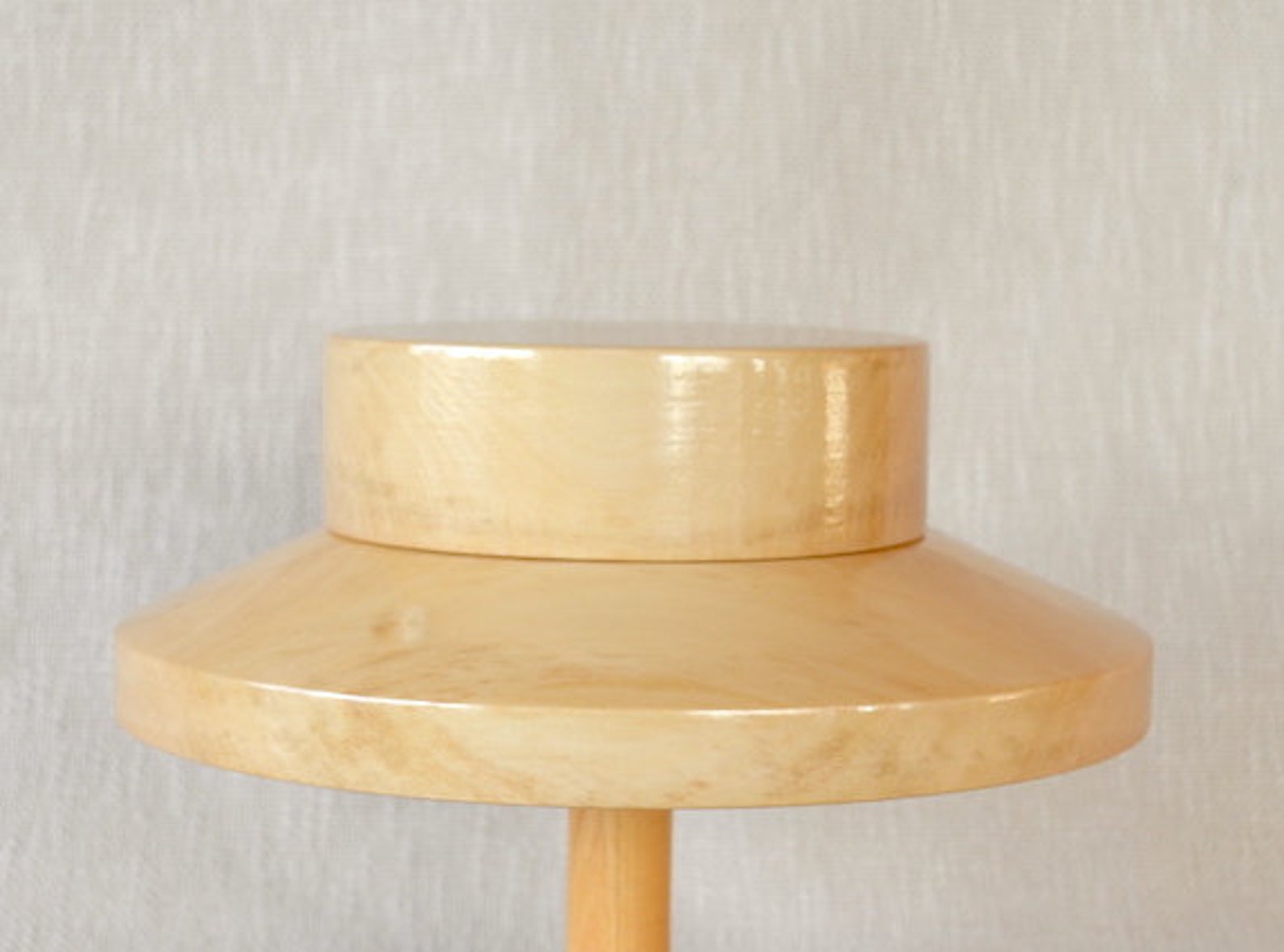 Wooden Mini Boater Hat Block Set 17S - Summer Hat Brim Block Set - Two ...