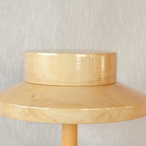 Wooden Mini Boater Hat Block Set 17S - Summer Hat Brim Block Set - Two ...