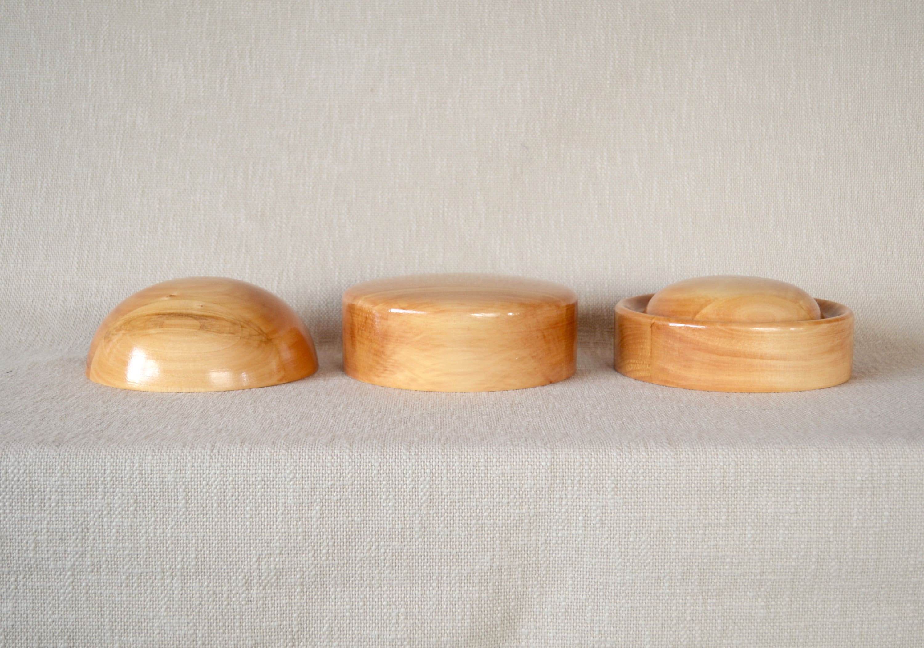 Wooden Crown Block SET 4 - Hat Making Block Set - Wooden Hat Blocks ...