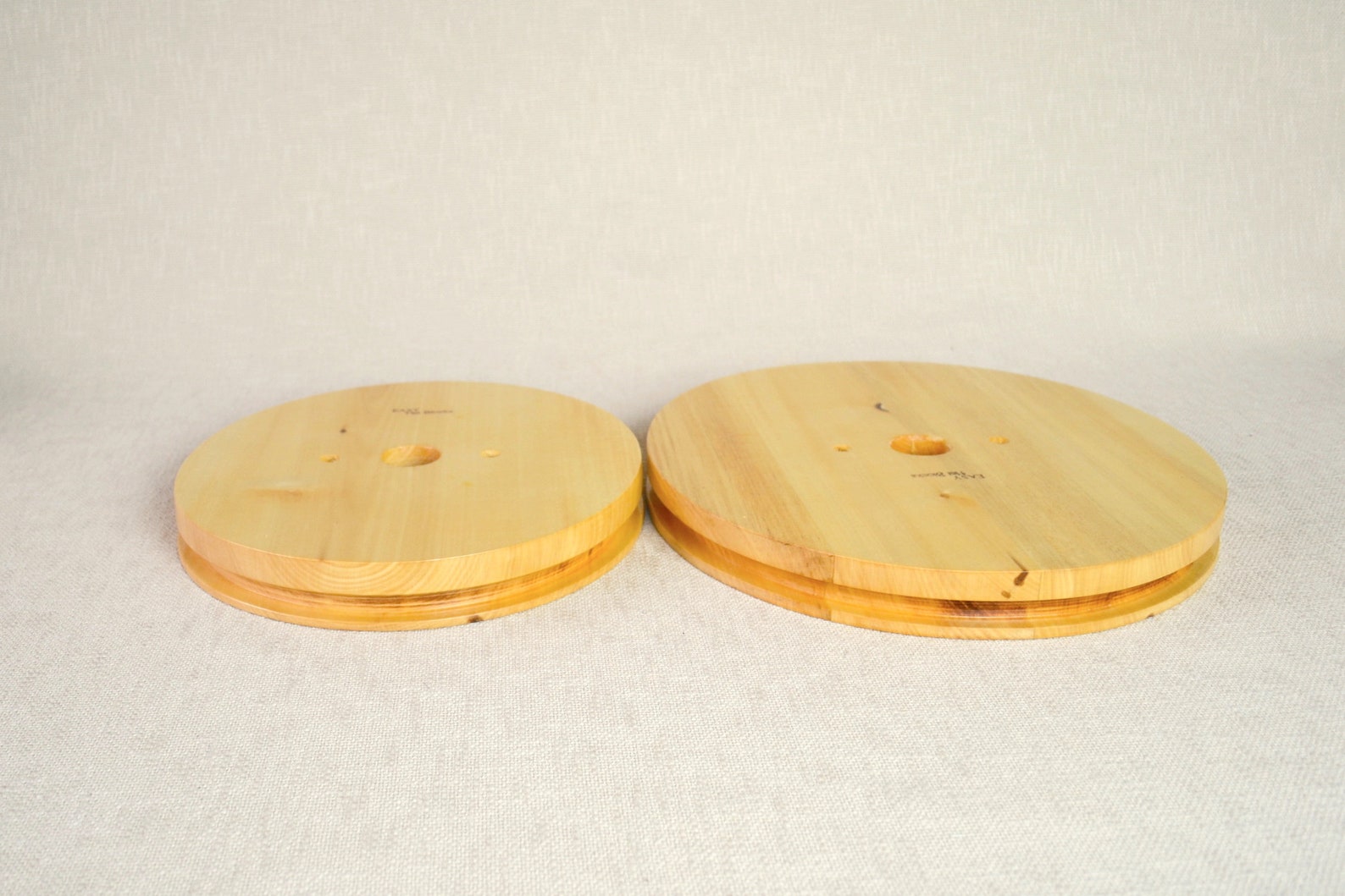 Wooden Boater Hat Block Set 30 OV - 3.5" or 2.5" Wide Brim- Boater Hat ...