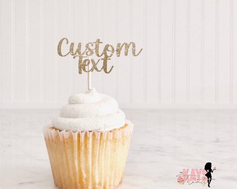 Custom Cupcake Toppers, Personalized Cupcake Toppers, Birthday Cupcake