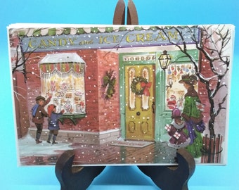 Vintage 1970s Christmas Cards, Winter Scenes, Set of 5