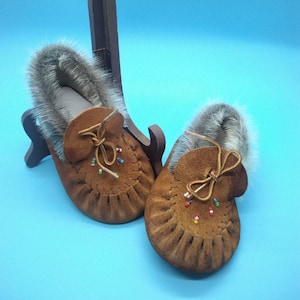 Canadiana moccasin slippers discount