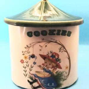 Vintage McCoy 'Little Miss Muffet' Cookie Jar, 1960s Nursery Decor