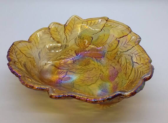 Carnival Glass Bowl dish (DEB) Carnival Glass Bowl dish (DEB)