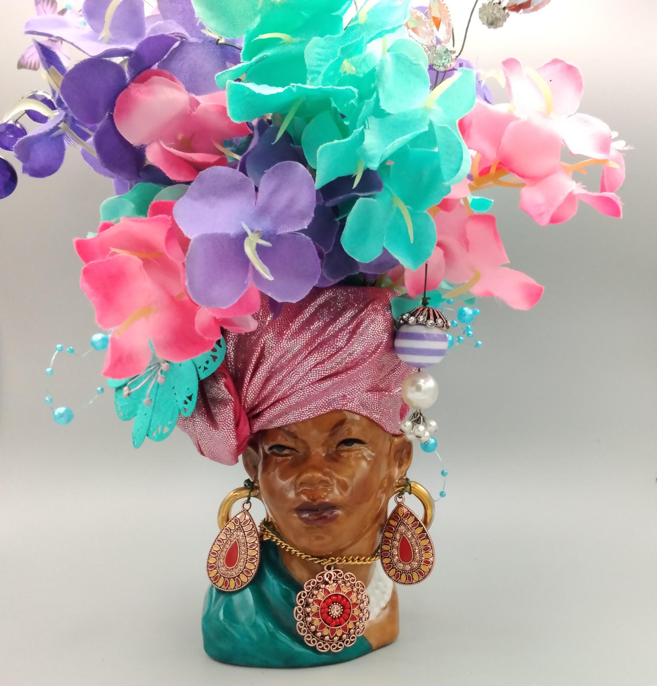 African American Head Vase - Etsy