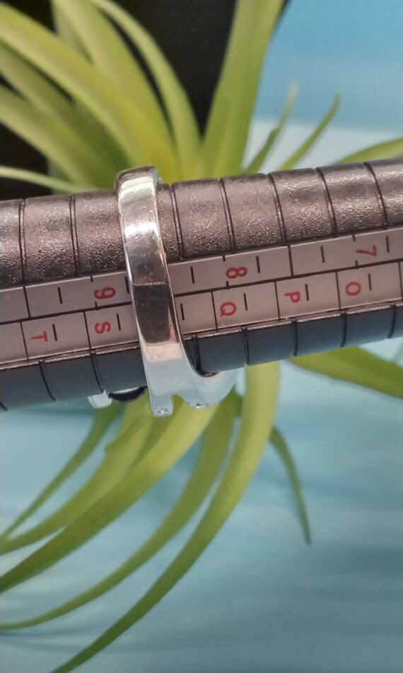 Vintage Silver Tone Multi-Layer Statement Ring wi… - image 8