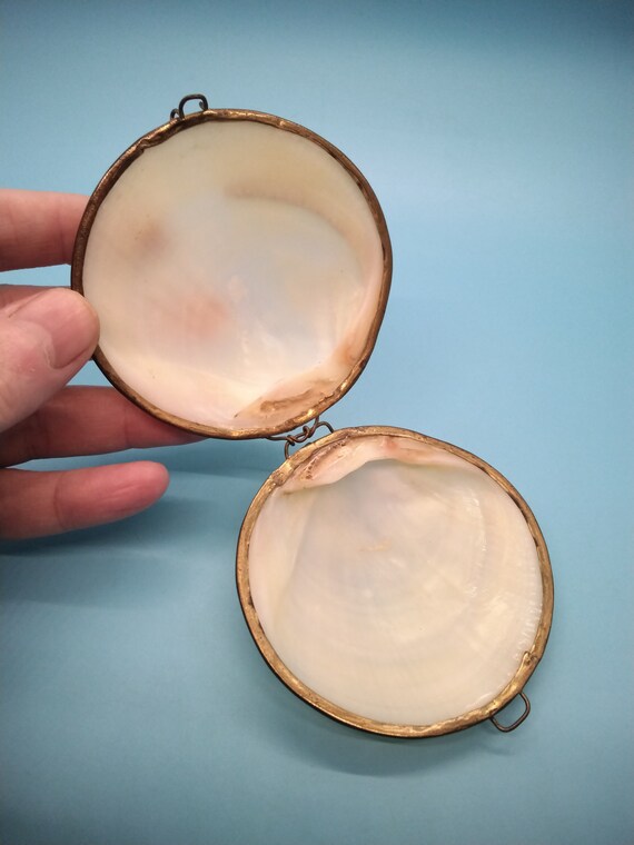 Trinket Box, Shell, Sea Shell, Real Clam Shell, P… - image 7