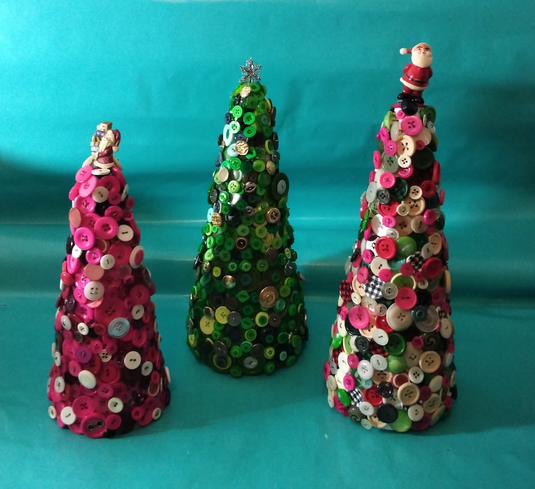 Home Decor, Choice, Christmas Trees, Holiday Trees, Button Christmas