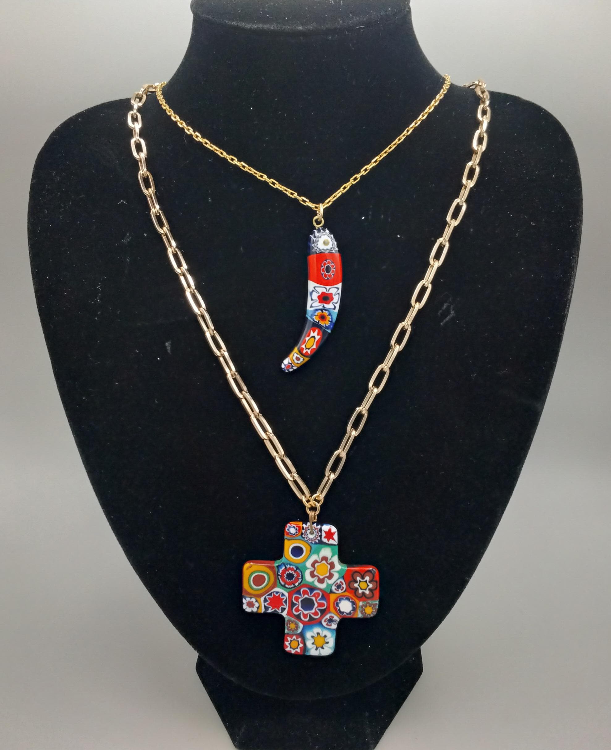 Vintage Murano Cross - Etsy