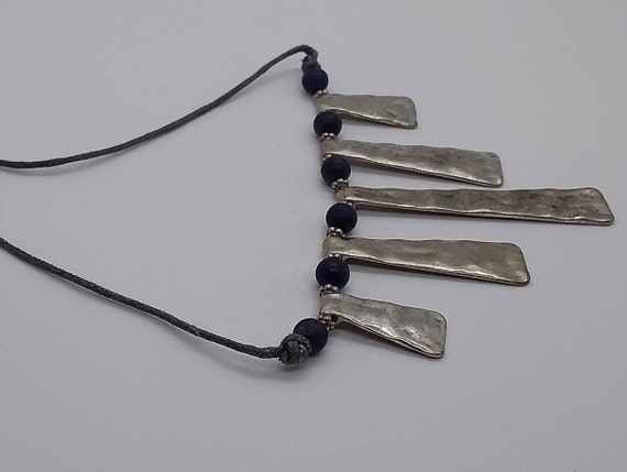 Jewelry, Necklace, Bib Necklace, Liquid Steel, Ha… - image 3