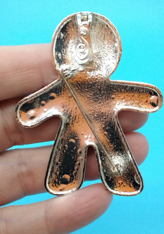 Jewelry, Brooch/Pendant, Gingerbread Man, Christm… - image 6